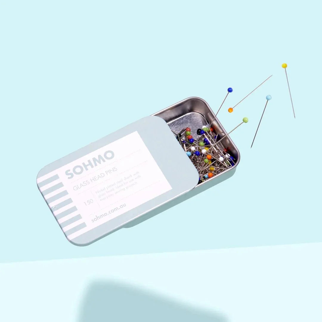 SOHMO Glass Head Pins - Happy Little Quilt Shop