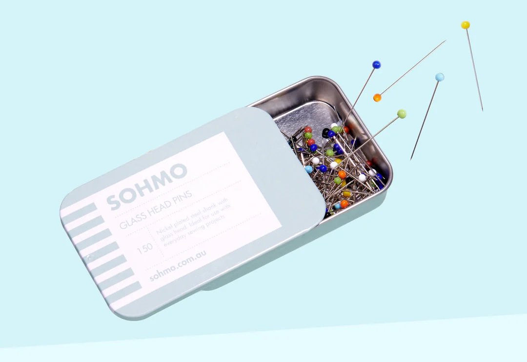 SOHMO Glass Head Pins - Happy Little Quilt Shop