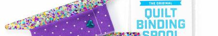 Binding Spool Purple Teal & Gold Glitter - Happy Little Quilt Shop