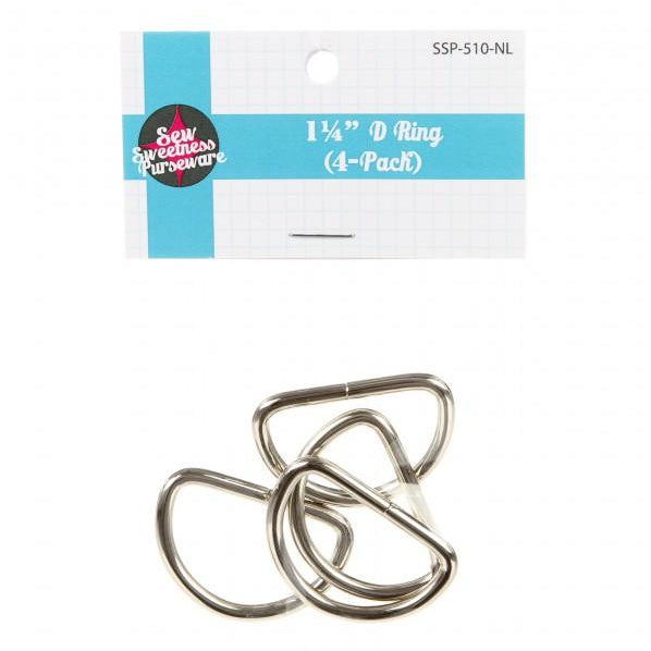 1-1/4in D-Ring, 4-Pack - Happy Little Quilt Shop