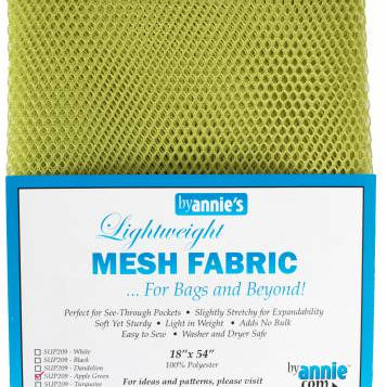 Mesh Lite Weight Apple Green 18in x 54in - Happy Little Quilt Shop