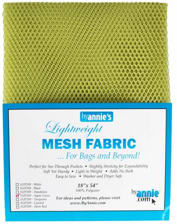 Mesh Lite Weight Apple Green 18in x 54in - Happy Little Quilt Shop