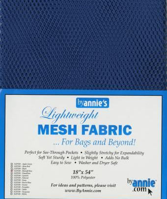 Lightweight Mesh Fabric - Blastoff Blue - 18x54in - Happy Little Quilt Shop