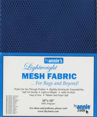 Lightweight Mesh Fabric - Blastoff Blue - 18x54in - Happy Little Quilt Shop