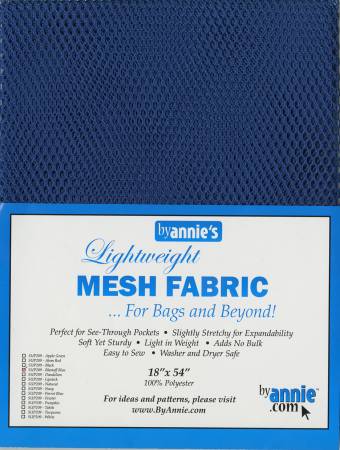 Lightweight Mesh Fabric - Blastoff Blue - 18x54in - Happy Little Quilt Shop