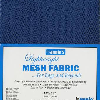 Lightweight Mesh Fabric - Blastoff Blue - 18x54in - Happy Little Quilt Shop