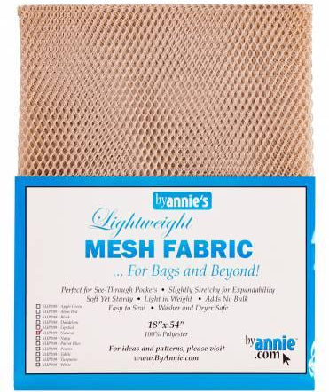 Lightweight Mesh Fabric Natural 18x54in - Happy Little Quilt Shop