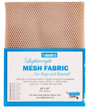 Lightweight Mesh Fabric Natural 18x54in - Happy Little Quilt Shop