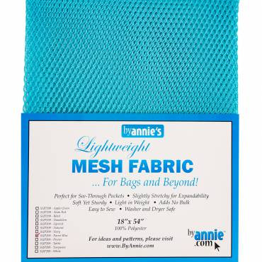 Lightweight Mesh Fabric Parrot Blue 18x54in - Happy Little Quilt Shop