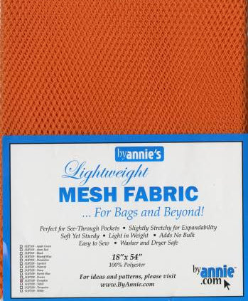 Lightweight Mesh Fabric - Pumpkin - 18x54in - Happy Little Quilt Shop