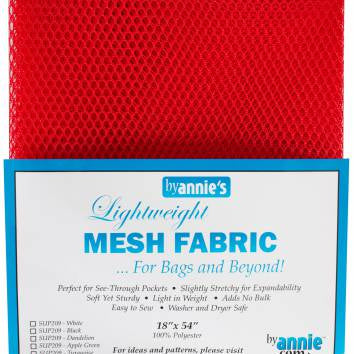 Mesh Lite Weight Atomic Red 18in x 54in - Happy Little Quilt Shop