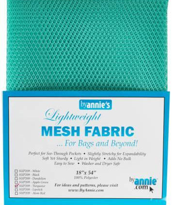 Mesh Lite Weight Turquoise 18in x 54in - Happy Little Quilt Shop