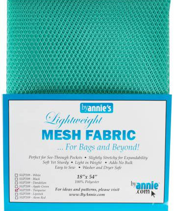 Mesh Lite Weight Turquoise 18in x 54in - Happy Little Quilt Shop