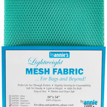 Mesh Lite Weight Turquoise 18in x 54in - Happy Little Quilt Shop
