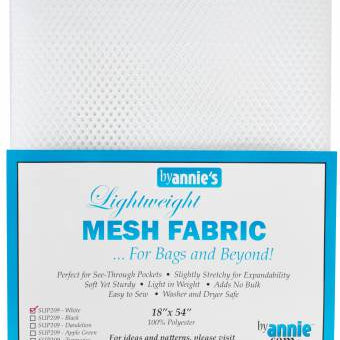 Mesh Lite Weight White 18in x 54in - Happy Little Quilt Shop