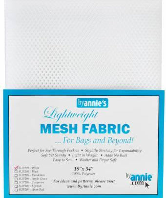 Mesh Lite Weight White 18in x 54in - Happy Little Quilt Shop
