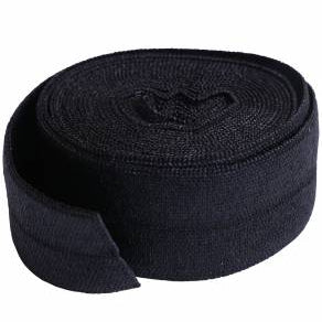 Fold-over Elastic 3/4in x 2yd Black - Happy Little Quilt Shop