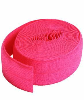 Fold-over Elastic 3/4in x 2yd Lipstick - Happy Little Quilt Shop
