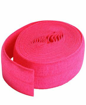 Fold-over Elastic 3/4in x 2yd Lipstick - Happy Little Quilt Shop