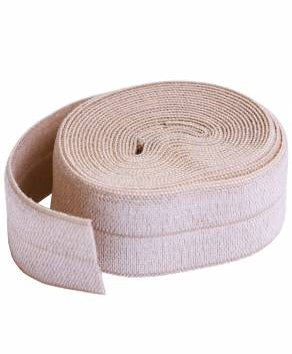 Fold-over Elastic 3/4in x 2yd Natural - Happy Little Quilt Shop