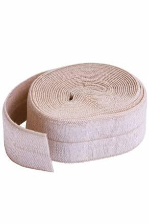 Fold-over Elastic 3/4in x 2yd Natural - Happy Little Quilt Shop