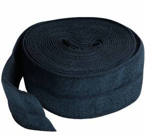 Fold-over Elastic 3/4in x 2yd Navy - Happy Little Quilt Shop