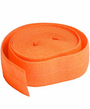 Fold-over Elastic 3/4in x 2yd Pumpkin - Happy Little Quilt Shop