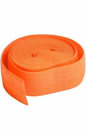 Fold-over Elastic 3/4in x 2yd Pumpkin - Happy Little Quilt Shop