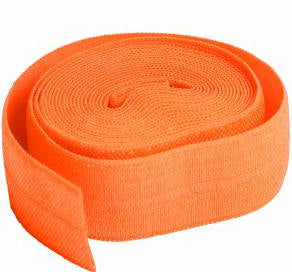 Fold-over Elastic 3/4in x 2yd Pumpkin - Happy Little Quilt Shop