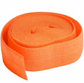 Fold-over Elastic 3/4in x 2yd Pumpkin - Happy Little Quilt Shop