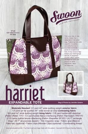Harriet Expandable Tote - Happy Little Quilt Shop