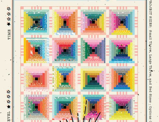Scrappy Courthouse Steps Quilt Pattern by Taralee Quiltery - Happy Little Quilt Shop