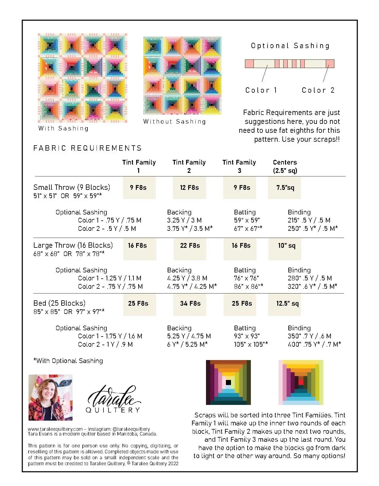 Scrappy Courthouse Steps Quilt Pattern by Taralee Quiltery - Happy Little Quilt Shop