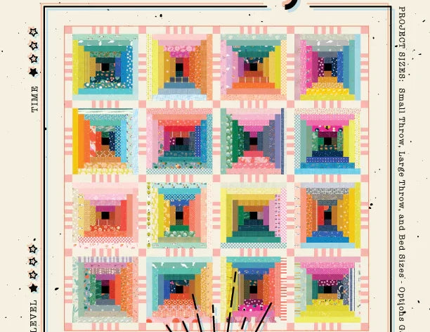 Scrappy Courthouse Steps Quilt Pattern by Taralee Quiltery - Happy Little Quilt Shop