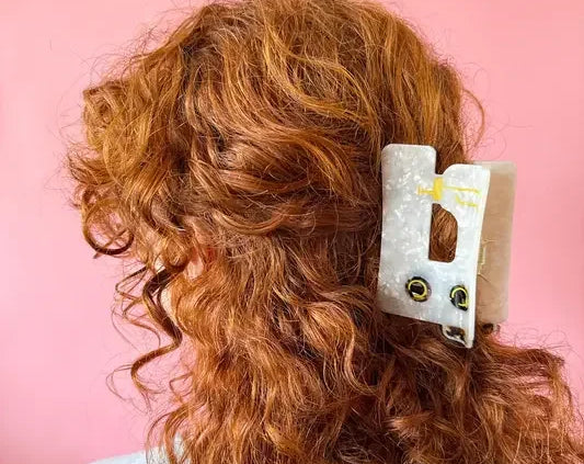 Sewing Machine Hair Clip - Happy Little Quilt Shop