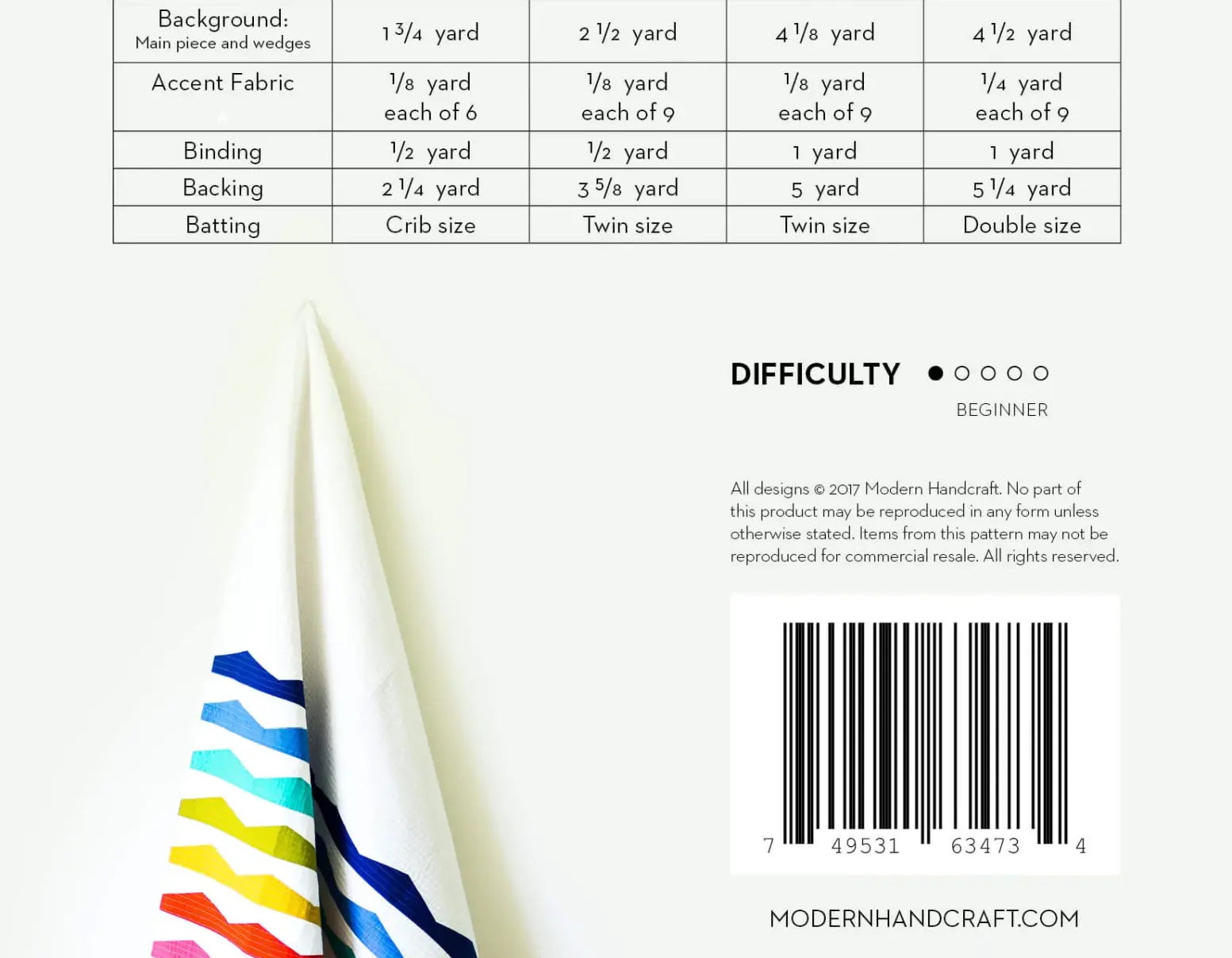 Stack Quilt Pattern by Modern Handcraft - Happy Little Quilt Shop