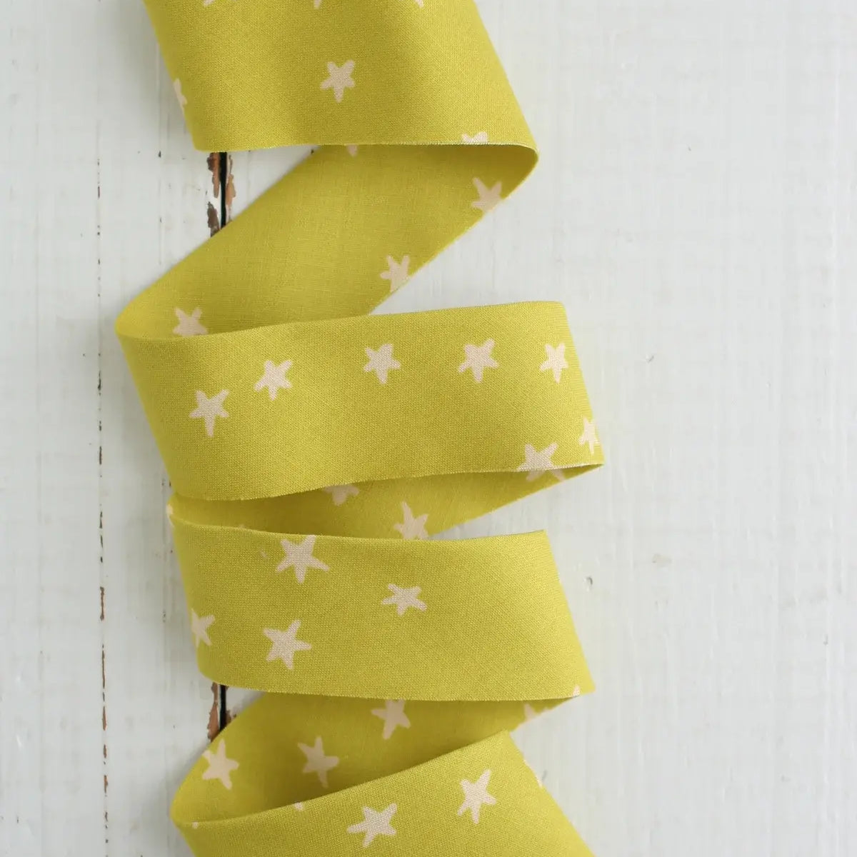 Starry Pistachio Bessie Pearl Bias Binding 2.5" - Happy Little Quilt Shop