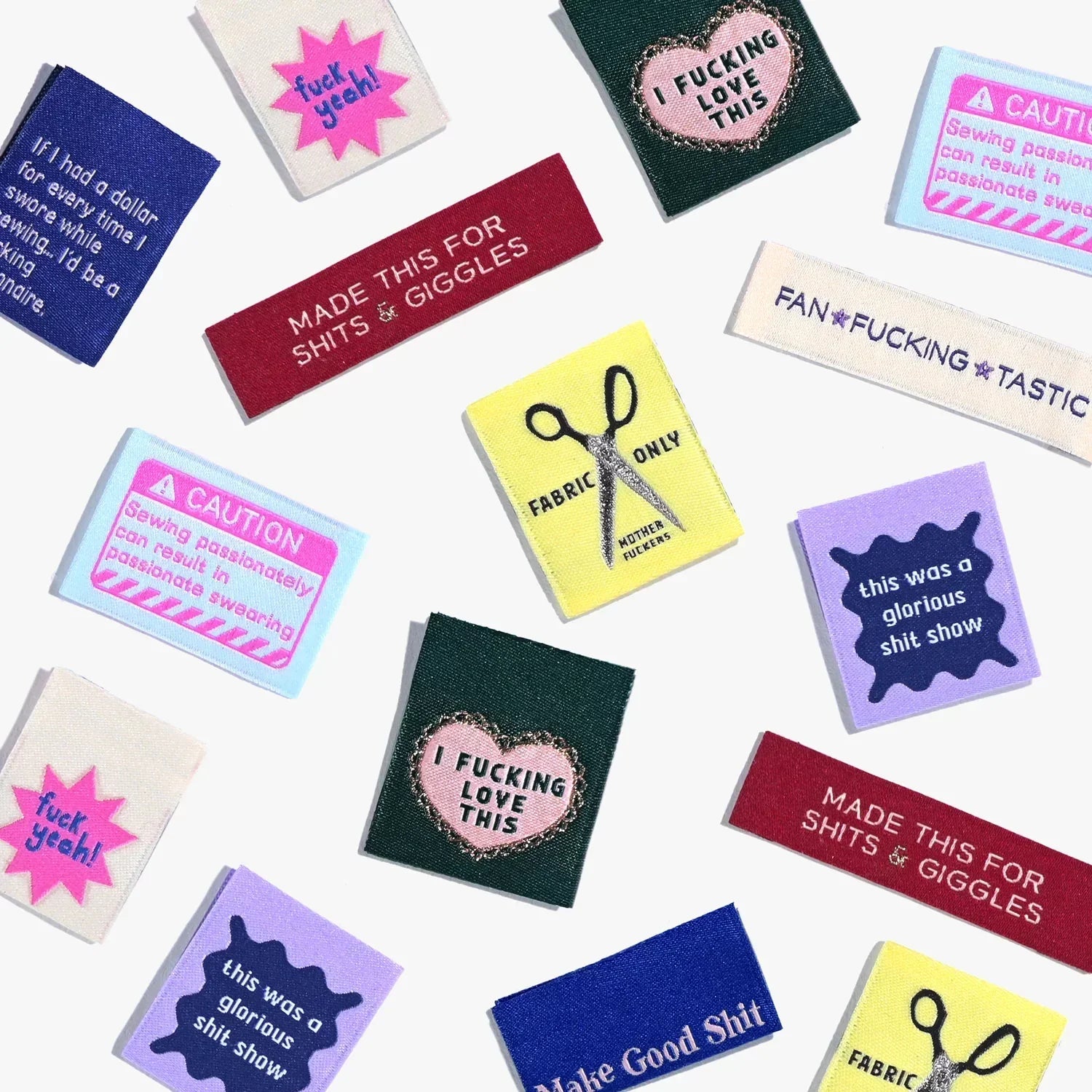 Sweary Sewist Labels - Happy Little Quilt Shop