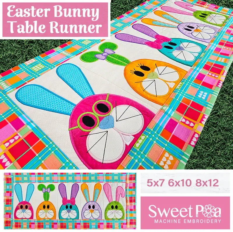Sweet Pea Easter Bunny Table Runner Kit - Happy Little Quilt Shop