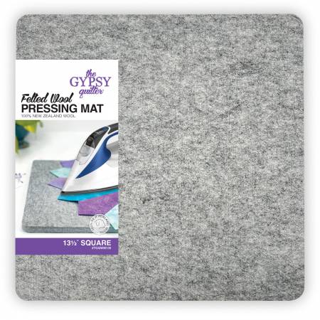 Wool Pressing Mat 13-1/2in x 13-1/2in x 1/2in Thick - Happy Little Quilt Shop