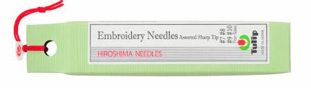 Embroidery Needles Assorted Sharp Tip Thin Sizes - Happy Little Quilt Shop