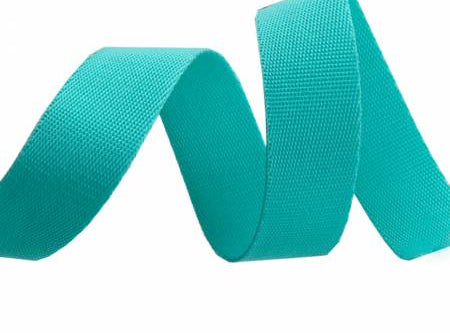 Tula Pink Spirit Teal EverGlow Webbing 1in x 2yd - Happy Little Quilt Shop