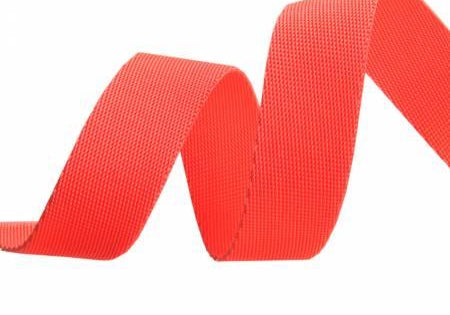 Tula Pink Lunar Orange EverGlow Webbing 1in x 2yd - Happy Little Quilt Shop