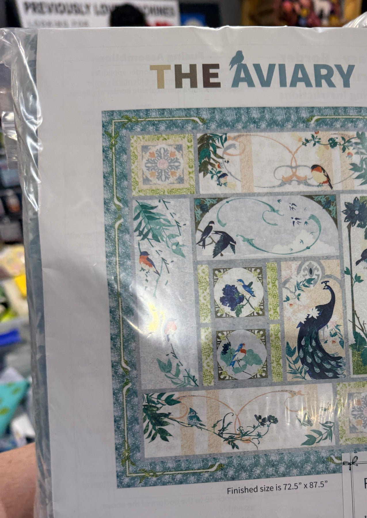 The Aviary Mckenna Ryan Laser Cut Prefused Complete Quilt Kit - Happy Little Quilt Shop