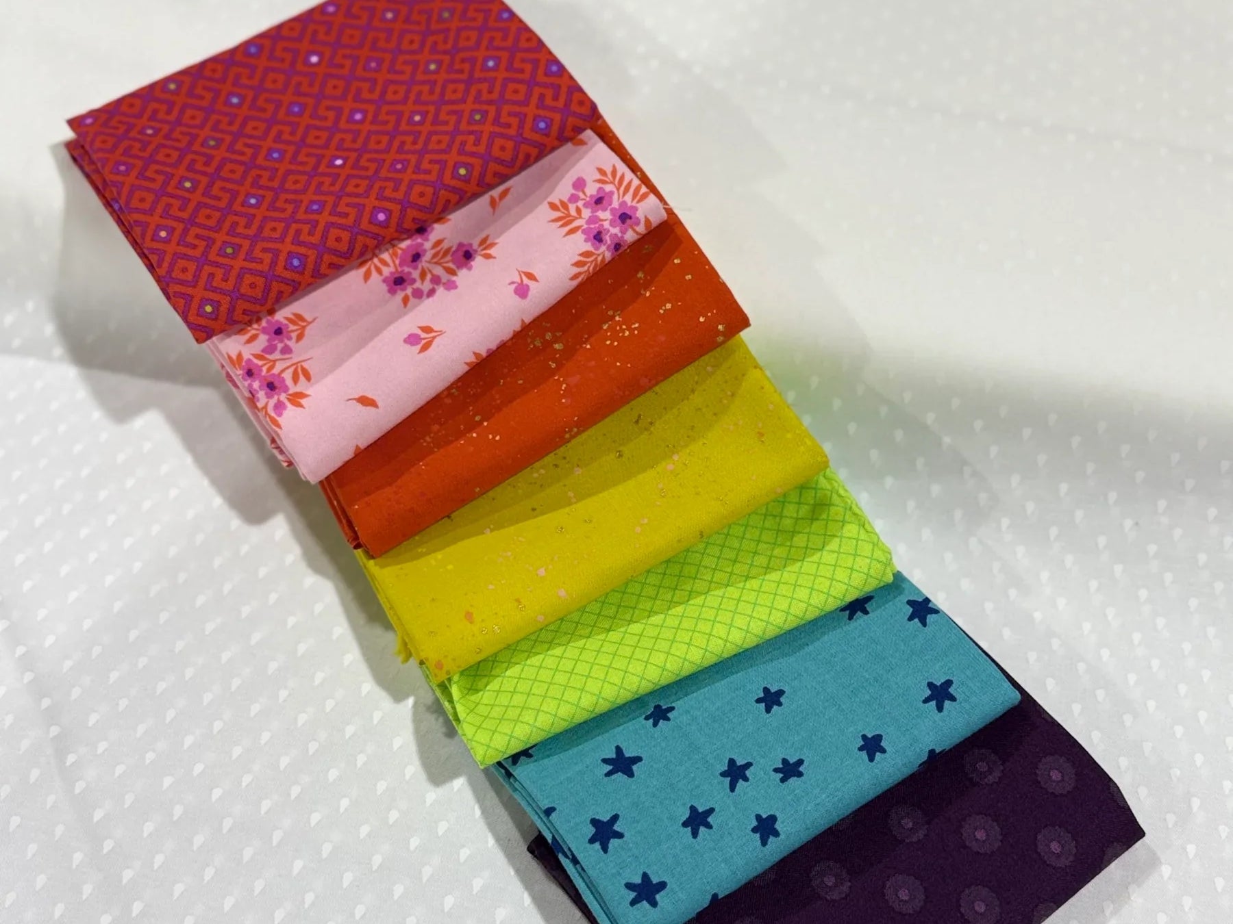 The Quilting Book: Building Blocks Sampler Kit (Rainbow) - Happy Little Quilt Shop