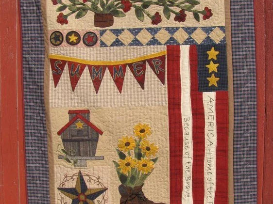 The Woolen Needle - Summer (finished size 40 x 50) - Happy Little Quilt Shop