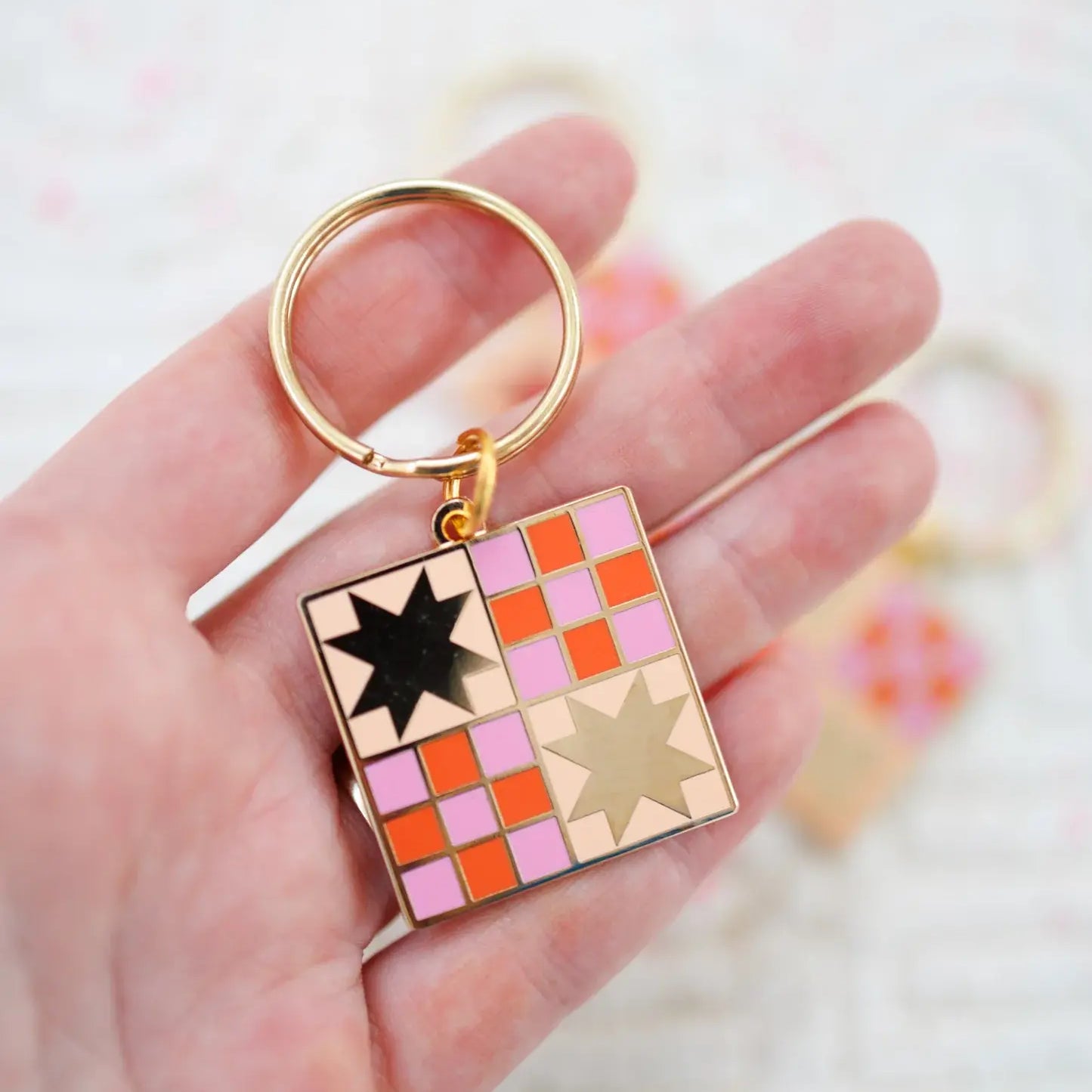 Then Came June Key Chain by Sarah Hearts - Happy Little Quilt Shop
