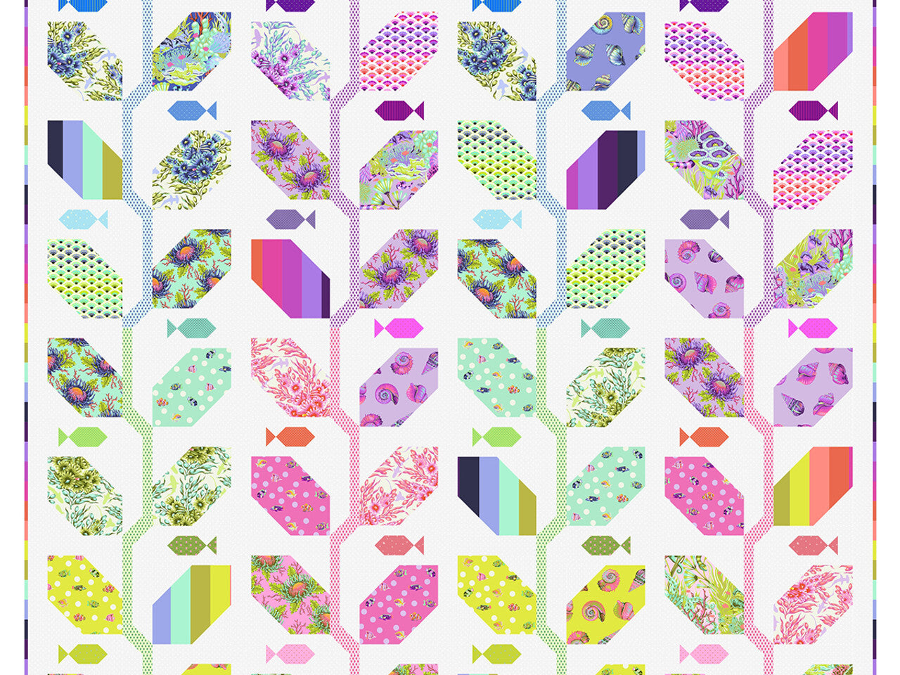 Tula Pink Marine Meadows Quilt Kit - Happy Little Quilt Shop