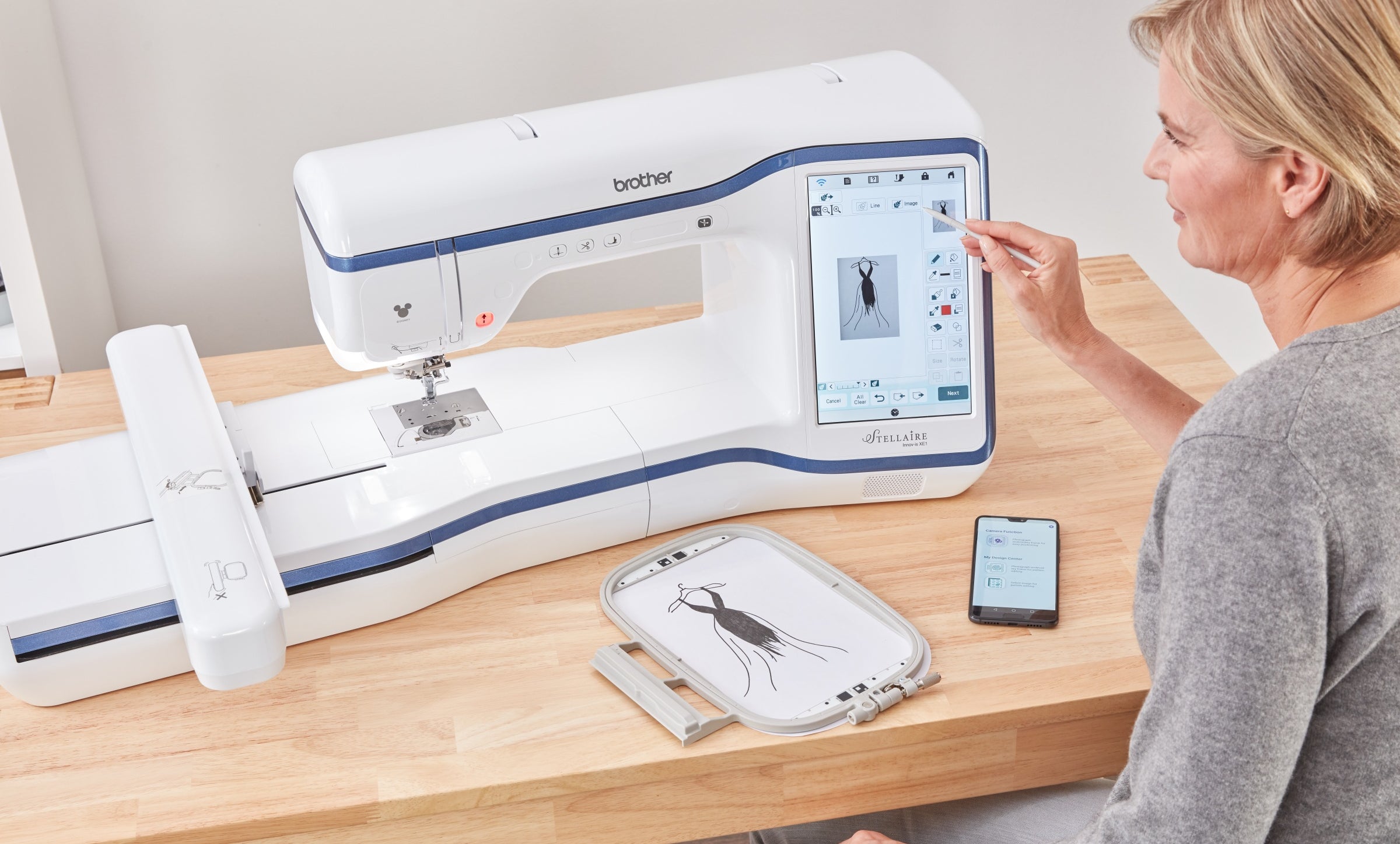 XE2 Stellaire Innov-ís XE2 Embroidery-Only Machine - Happy Little Quilt Shop