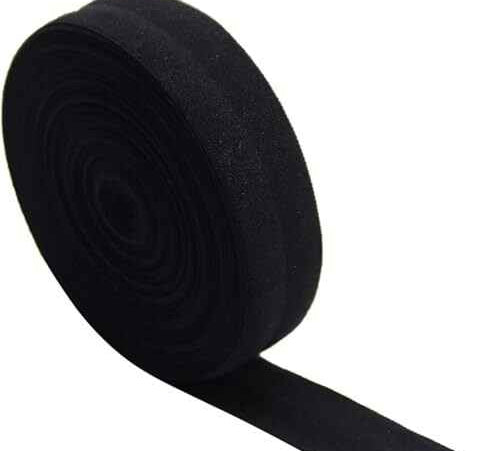 YYCraft 3/4" Black Fold Over Elastic - 10 yards